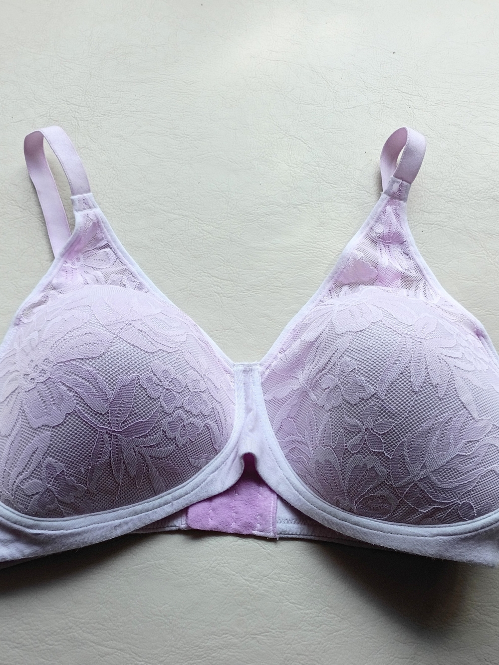 Bali Lilac Breathe Purple Lace Bra Sz Large